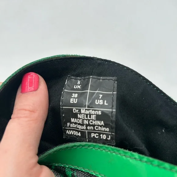 RARE Dr Martens green floral Rain Nellie  Wellies Welly Wellington boot VINTAGE - Picture 16 of 16